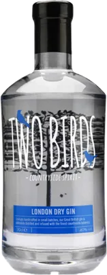 Bouteille de spiritueux : London Dry Gin de la marque Two Birds