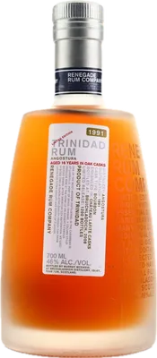 Bouteille de spiritueux : Trinidad Rum Angostura Aged 16 Years 1991 de la marque Renegade