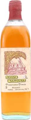 Bouteille de spiritueux : Rhum Namouna 1980s de la marque Provenance Directe