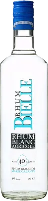 Bouteille de spiritueux : Rhum Blanc Agricole de la marque Bielle