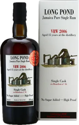 Bouteille de spiritueux : LMDW Singapore 15th Anniversary de la marque Long Pond