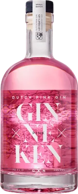 Bouteille de spiritueux : Pink Gin de la marque Ginneken Gin