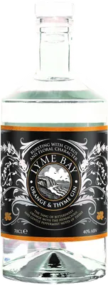 Bouteille de spiritueux : Orange & Thyme Gin de la marque Lyme Bay