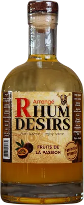 Bouteille de spiritueux : Fruit de la Passion de la marque Rhum Désirs