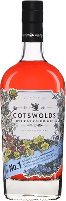 Bouteille de spiritueux : NO.1 Wildflower Gin de la marque Cotswolds 