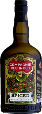 Bouteille de spiritueux : Spiced Rum de la marque Compagnie des Indes