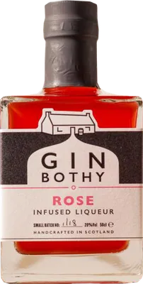 Bouteille de spiritueux : Rose Infused Liqueur de la marque Gin Bothy