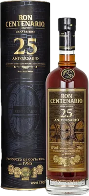 Bouteille de spiritueux : Gran Reserva 25 Aniversario de la marque Centenario