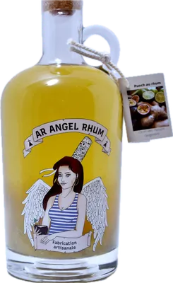 Bouteille de spiritueux : Citron vert – Passion – Gingembre de la marque Ar Angel Rhum