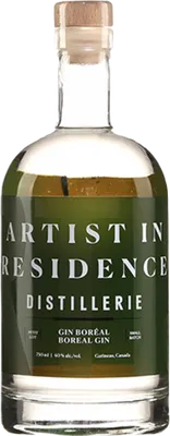 Bouteille de spiritueux : Gin Boréal de la marque Artist In Residence