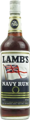 Bouteille de spiritueux : Navy Rum 1980s de la marque Alfred Lamb's
