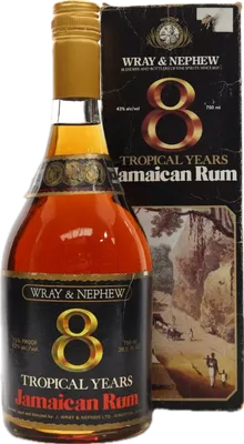 Bouteille de spiritueux : 8 Tropical Years de la marque J. Wray & Nephew LTD.