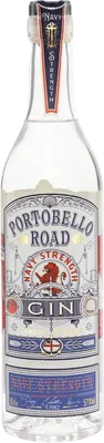 Bouteille de spiritueux : Navy Strength Gin de la marque Portobello Road