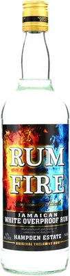 Bouteille de spiritueux : Rum Fire de la marque Hampden