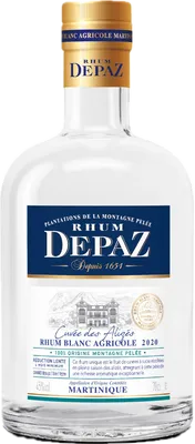 Bouteille de spiritueux : Cuvée des Alizés de la marque Depaz