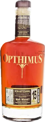 Bouteille de spiritueux : 15 Años Malt Whisky Finish de la marque Opthimus