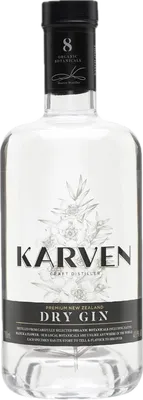 Bouteille de spiritueux : Dry Gin de la marque Karven