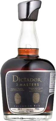 Bouteille de spiritueux : 2 Masters Barton Wheated Bourbon Cask de la marque Dictador