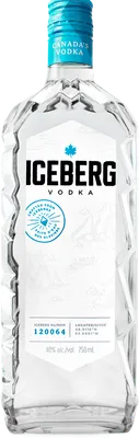 Bouteille de spiritueux : Iceberg Vodka de la marque Iceberg