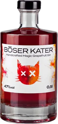 Bouteille de spiritueux : Handcrafted Magic Grapefruit Gin de la marque Böser Kater