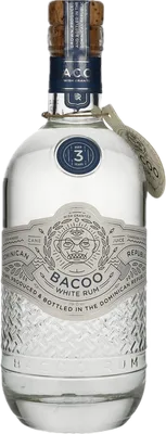 Bouteille de spiritueux : White Rum 3 Years de la marque Bacoo