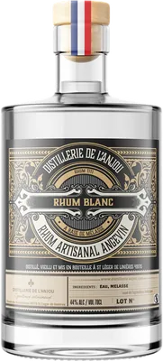 Bouteille de spiritueux : Rhum blanc de la marque Distillerie de l'Anjou