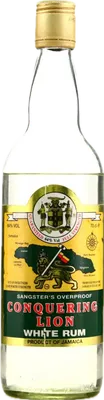 Bouteille de spiritueux : Conquering Lion White Overproof de la marque Sangster's