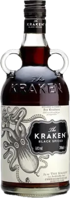 Bouteille de spiritueux : Black Spiced Rum 40° de la marque Kraken