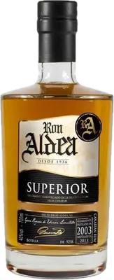 Bouteille de spiritueux : Superior 10 ans 2003-2013 de la marque Ron Aldea
