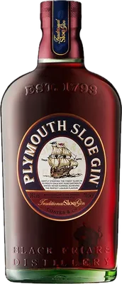 Bouteille de spiritueux : Sloe Gin de la marque Plymouth
