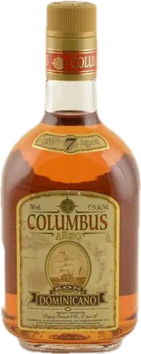 Bouteille de spiritueux : Columbus Anejo 7 de la marque Alcoholes Finos Dominicanos