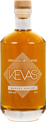 Bouteille de spiritueux : Mangue Vanille de la marque Kevas