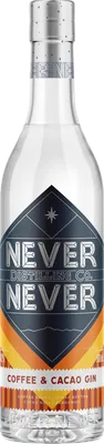 Bouteille de spiritueux : Coffee & Cacao Gin de la marque Never Never 