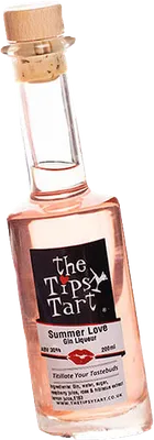 Bouteille de spiritueux : Summer Love Gin Liqueur de la marque The Tipsy Tart