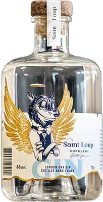 Bouteille de spiritueux : London Dry Gin de la marque Distillerie Saint-Loup