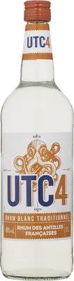 Bouteille de spiritueux : Rhum Blanc Traditionnel des Antilles Françaises de la marque UTC4