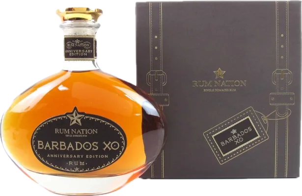 Bouteille de spiritueux : Barbados XO de la marque Rum Nation