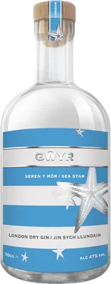 Bouteille de spiritueux : Seren y Môr / Sea Star de la marque Gŵyr