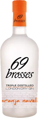 Bouteille de spiritueux : Naranja Navelina de la marque 69 Brosses