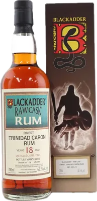Bouteille de spiritueux : Raw Cask Rum de la marque Caroni