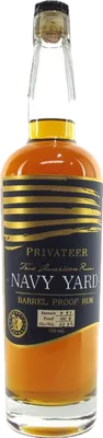 Bouteille de spiritueux : Navy Yard Barrel Proof Rum de la marque Privateer Rum Distillery