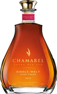 Bouteille de spiritueux : Single Malt Cask Finish de la marque Chamarel