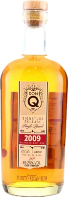 Bouteille de spiritueux : Signature Release 2009 de la marque Don Q