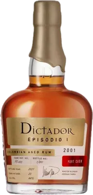 Bouteille de spiritueux : Episodio Port 2001 de la marque Dictador