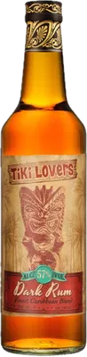 Bouteille de spiritueux : Dark Rum de la marque Tiki Lovers