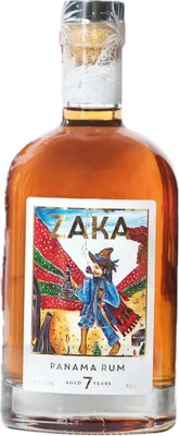 Bouteille de spiritueux : Panama Rum 7 Aged Years de la marque Zaka