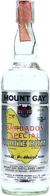 Bouteille de spiritueux : Barbados Special White Rum de la marque Mount Gay