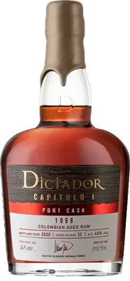 Bouteille de spiritueux : Capitulo 1 Port Cask 1998 de la marque Dictador