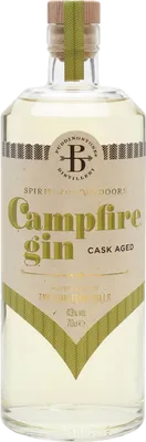 Bouteille de spiritueux : Cask Aged Gin de la marque Campfire