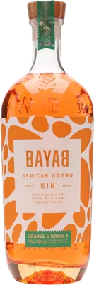 Bouteille de spiritueux : Orange & Marula Gin de la marque Bayab